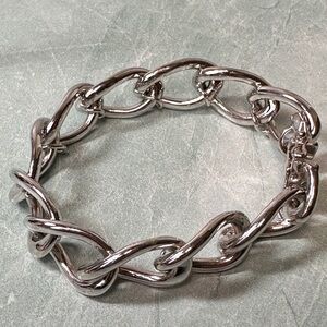 PAJ Chunky Silver Chain Bracelet